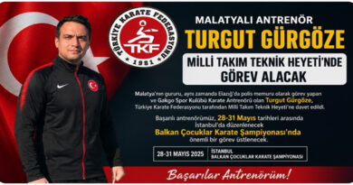 Malatyalı Antrenör Turgut Gürgöze Milli Takım Teknik Heyeti’nde Görev Alacak